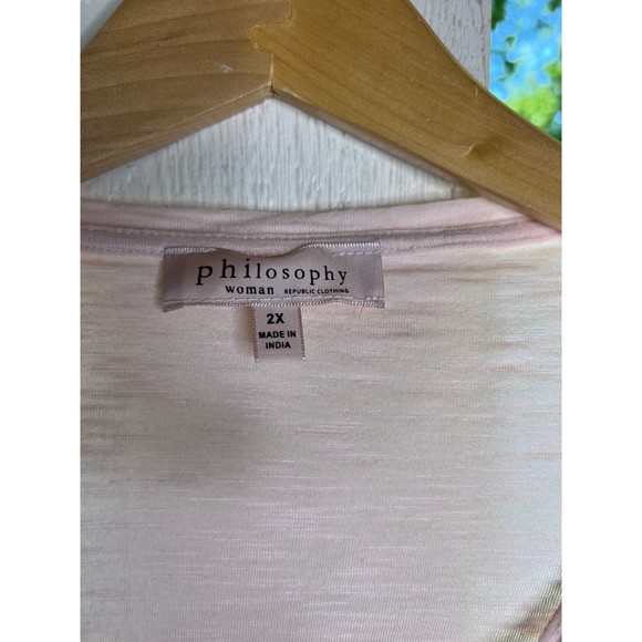 Philosophy soft sheer summer top, sz 2X - Picture 4 of 5